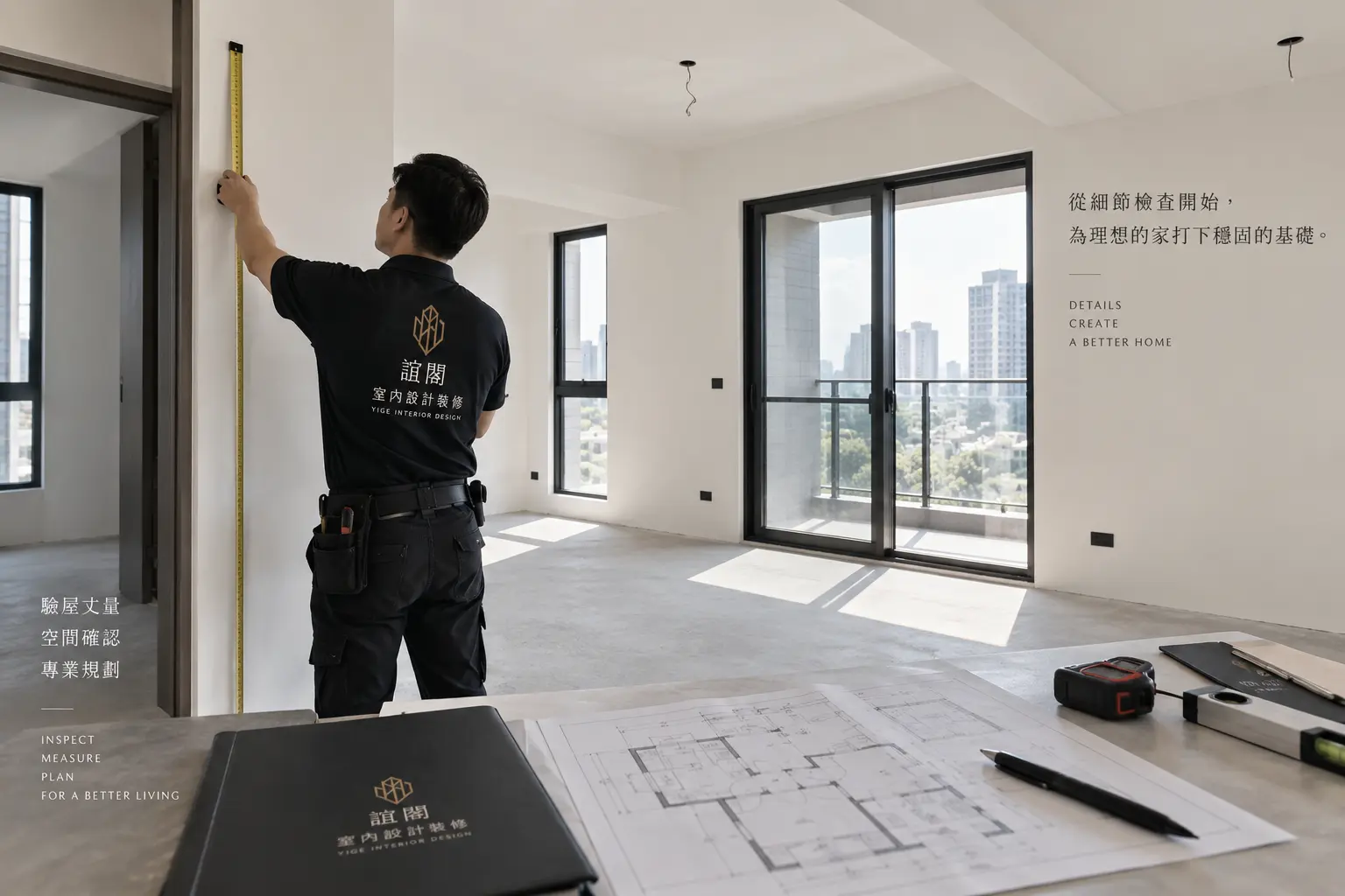 新成屋交屋後現場丈量與屋況確認
